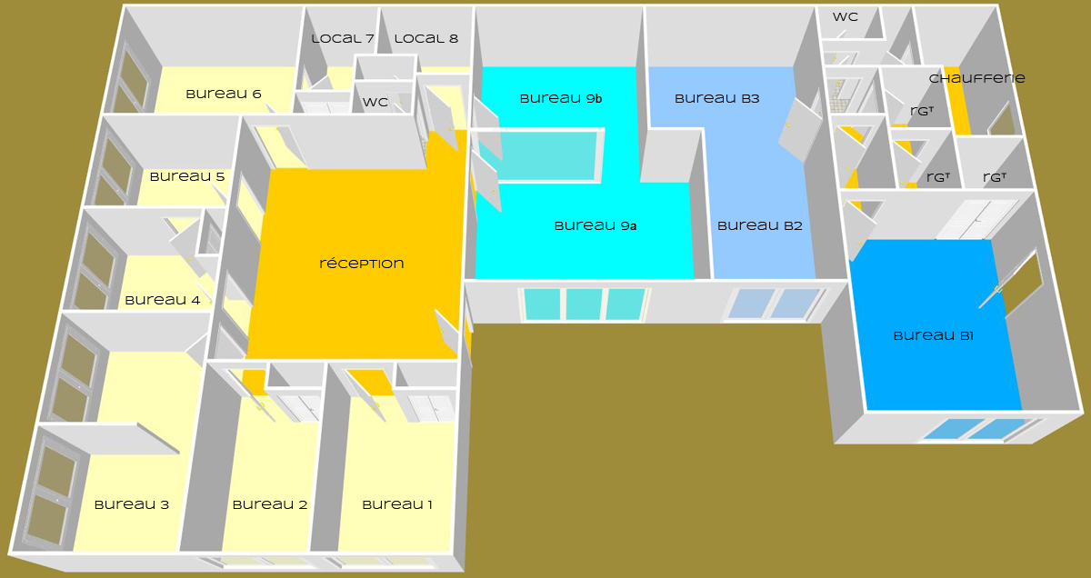 Plan des bureaux